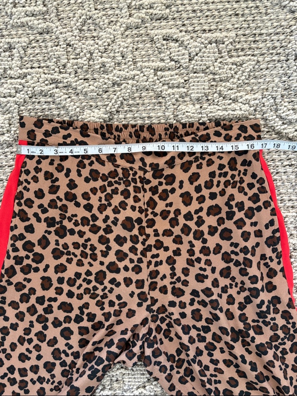 Anthropologie Dolan Ferris Leopard Stripe Track Pants Size Large - Picture 6 of 9